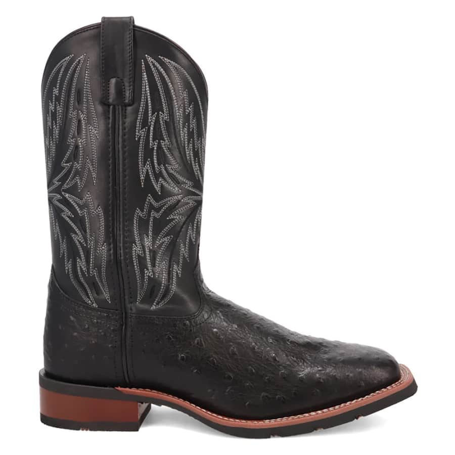 Laredo Men's Stride Ostrict Print Square Toe Cowboy Boots: $100