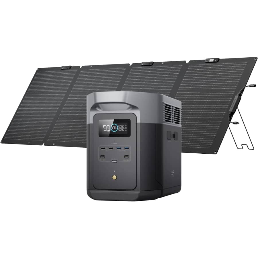 EcoFlow DELTA 2 Max 2048Wh Solar Generator w/ 220W Solar Panel: $1,049 EcoFlow DELTA 2 Max 2048Wh Solar Generator w/ 220W Solar Panel: $1,049