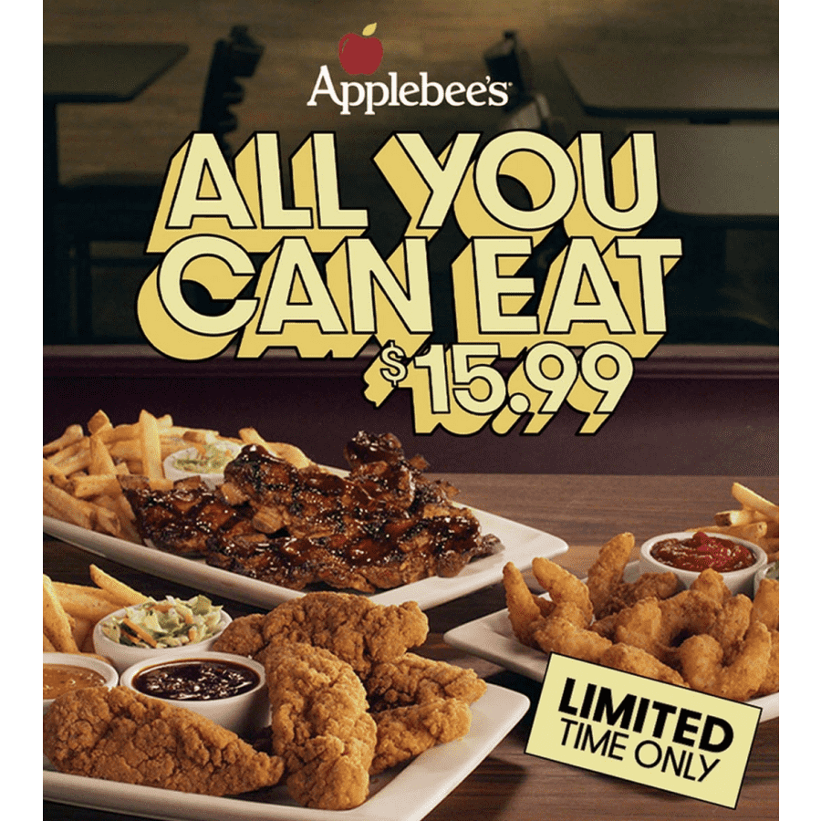 Applebee's All You Can Eat Special: $16 Applebee's All You Can Eat Special: $16