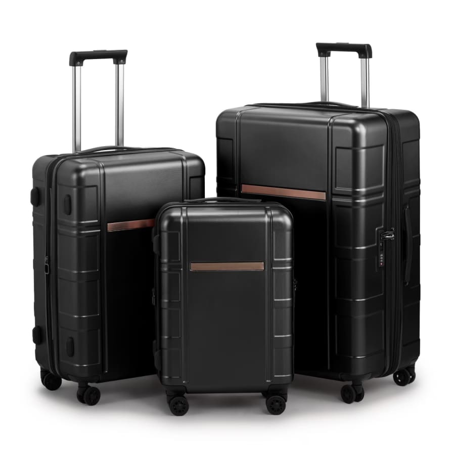 Zimtown 3-Piece Expandable Hardcase Luggage: $89.99