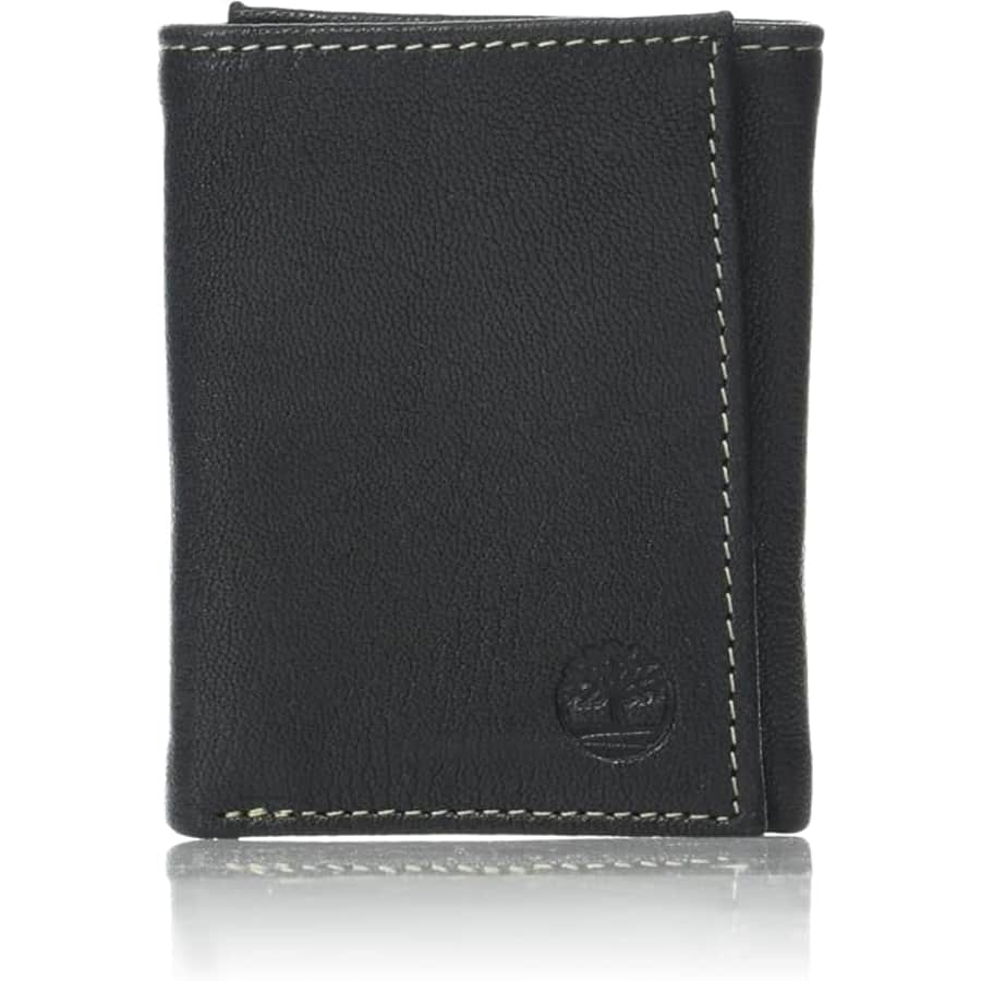Timberland Men's Genuine Leather RFID Trifold Wallet: $9.90