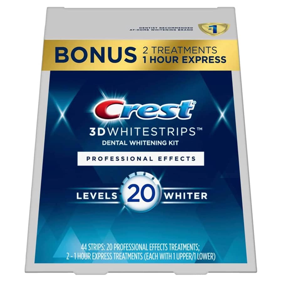 Crest 3D Whitestrips Professional Effects 22 Treatments Kit: $30 Crest 3D Whitestrips Professional Effects 22 Treatments Kit: $30