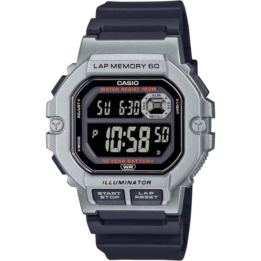 Casio LED Illuminator 10-Year Battery Digital Sports Watch: $21