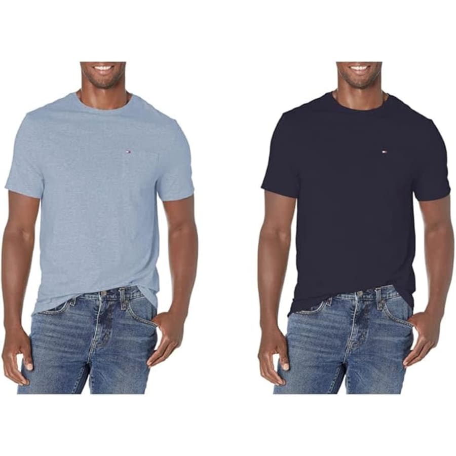 Tommy Hilfiger Men's Cotton Crewneck Pocket T-Shirt 2-Pack: $16 Tommy Hilfiger Men's Cotton Crewneck Pocket T-Shirt 2-Pack: $16