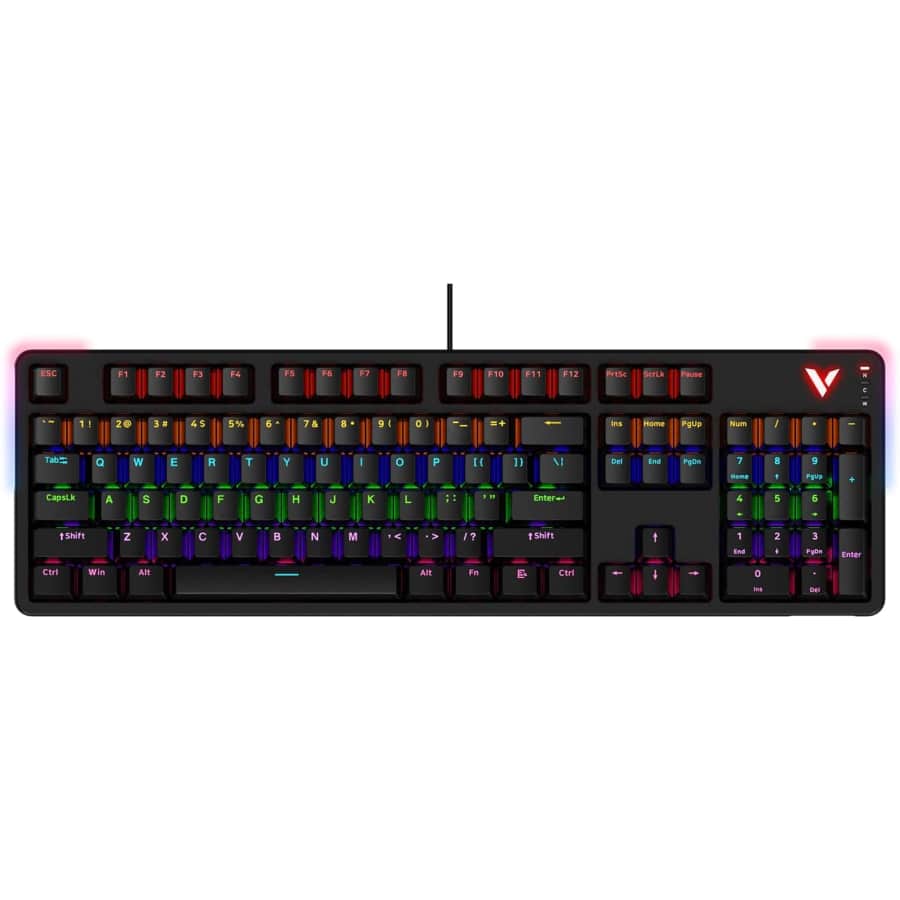 Rapoo V500Pro Full-Size Mechanical Gaming Keyboard: $20.99
