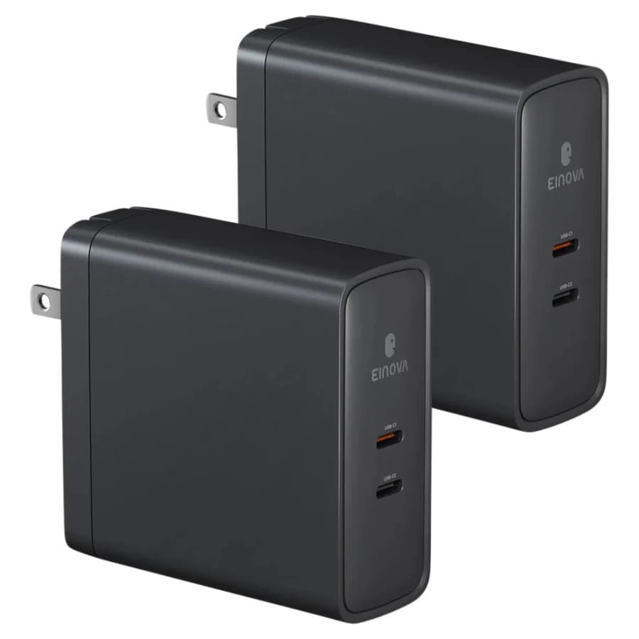 Einova Polaris Dual-Port 140W USB-C Charger 2-Pack: $40