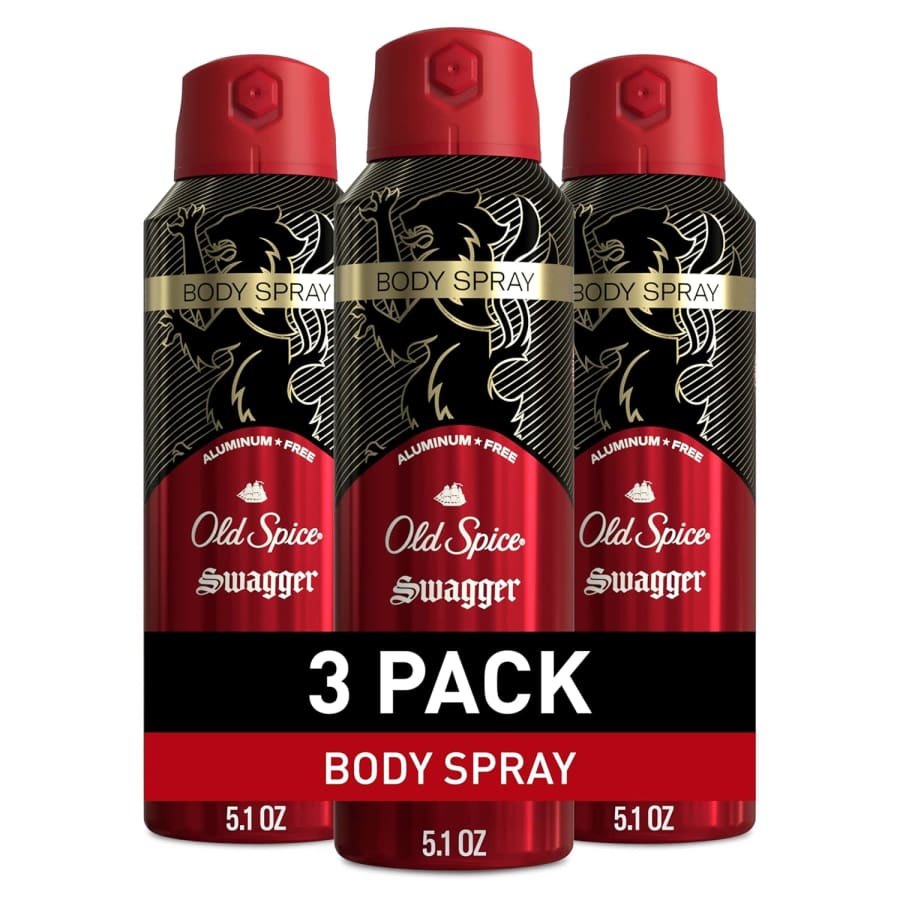 Old Spice Aluminum Free Body Spray 3-Pack: $12 via Sub & Save