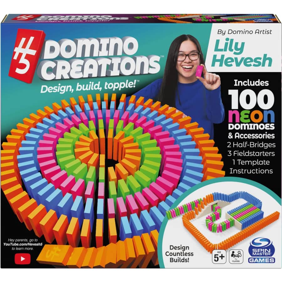 H5 Domino Creations 100-Piece Neon Dominoes Set: $19.20