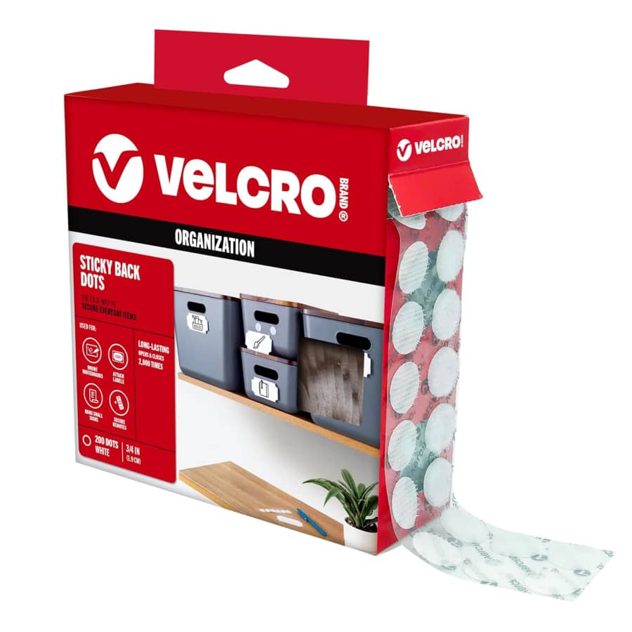 Velcro Sticky Back Dots 200-Pack: $6.70