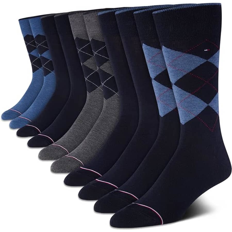 Tommy Hilfiger Men's Dress Socks 10-Pack: $22 Tommy Hilfiger Men's Dress Socks 10-Pack: $22