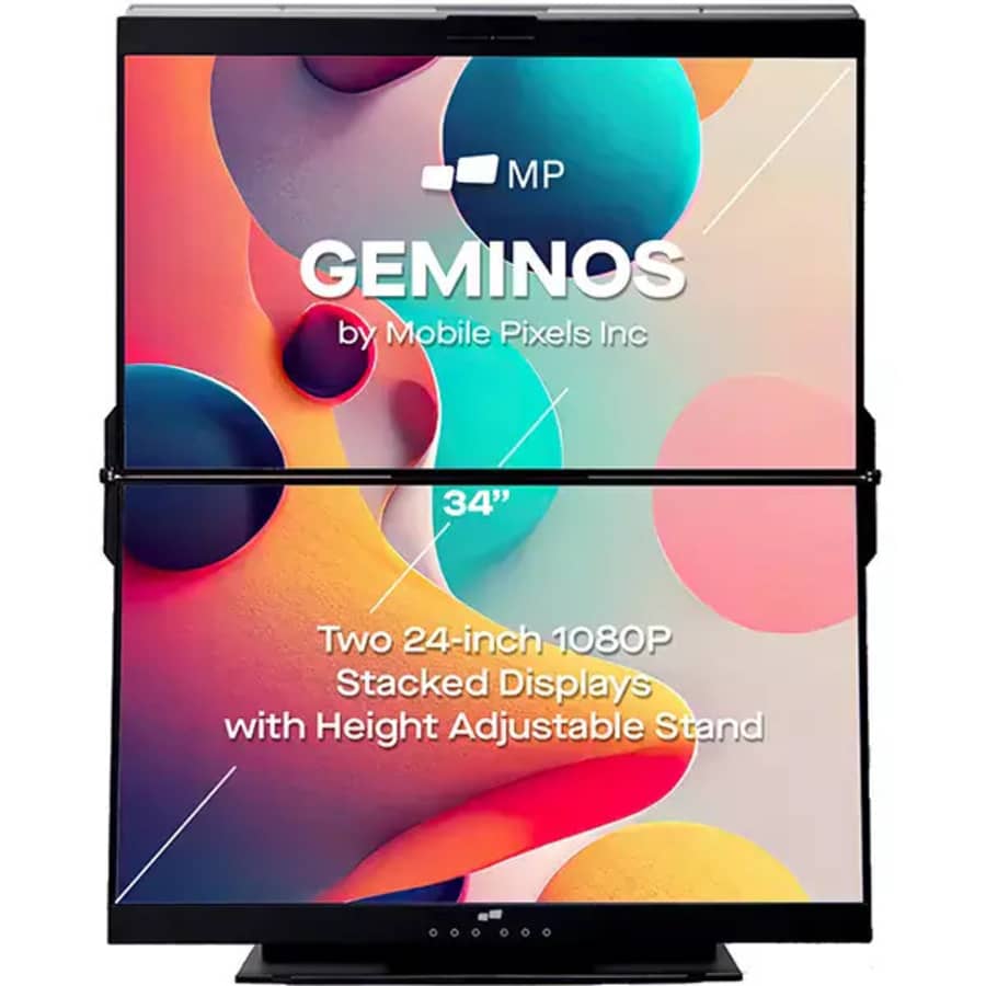 Mobile Pixels Geminos 34" Dual Stacked Monitor: $509.99