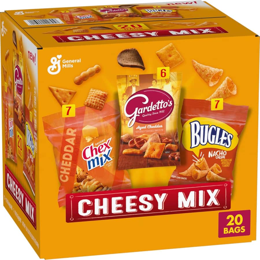 General Mills Cheesy Mix 20-Count Variety Pack: $8.38 via Sub & Save