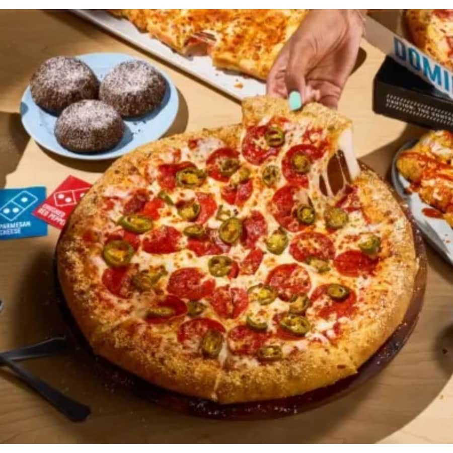 Domino's Parmesan-Stuffed Crust Pizzas: From $11 Domino's Parmesan-Stuffed Crust Pizzas: From $11