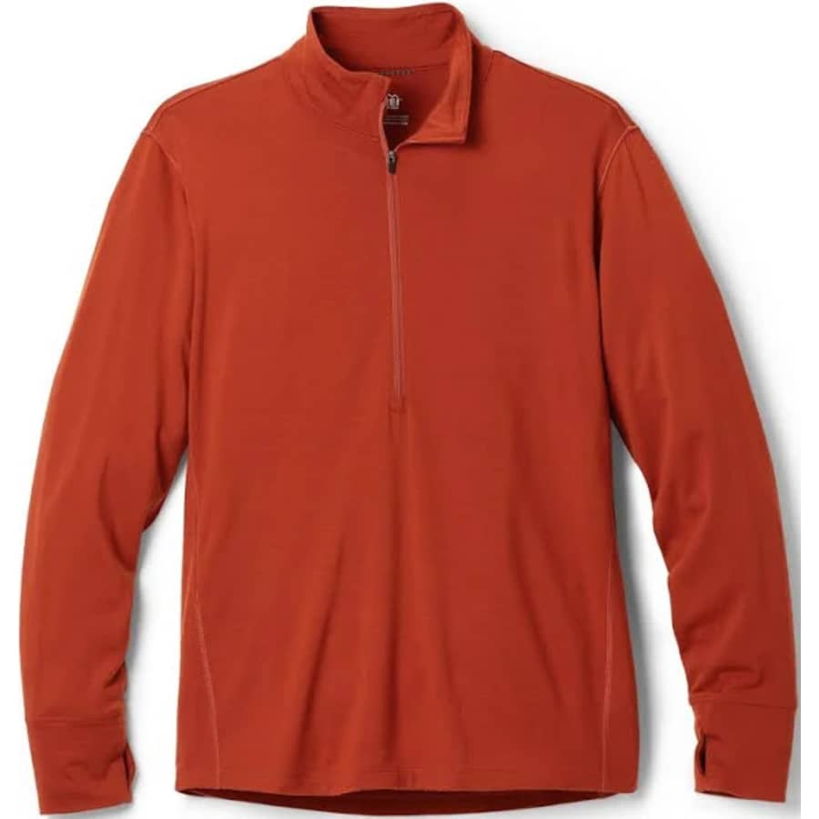 REI Men's Heavyweight Merino Base Layer Half-Zip Top: $50 REI Men's Heavyweight Merino Base Layer Half-Zip Top: $50