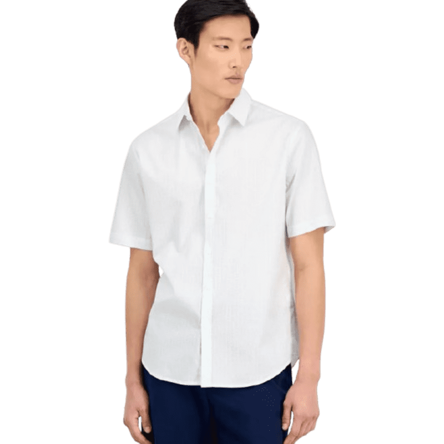 Alfani Men's 100% Cotton Geo-Pattern Shirt: $8.16