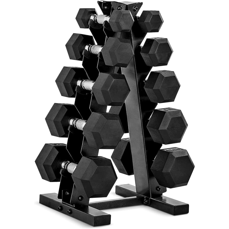 CAP Barbell 150-lb. Dumbbell Set with Rack: $161