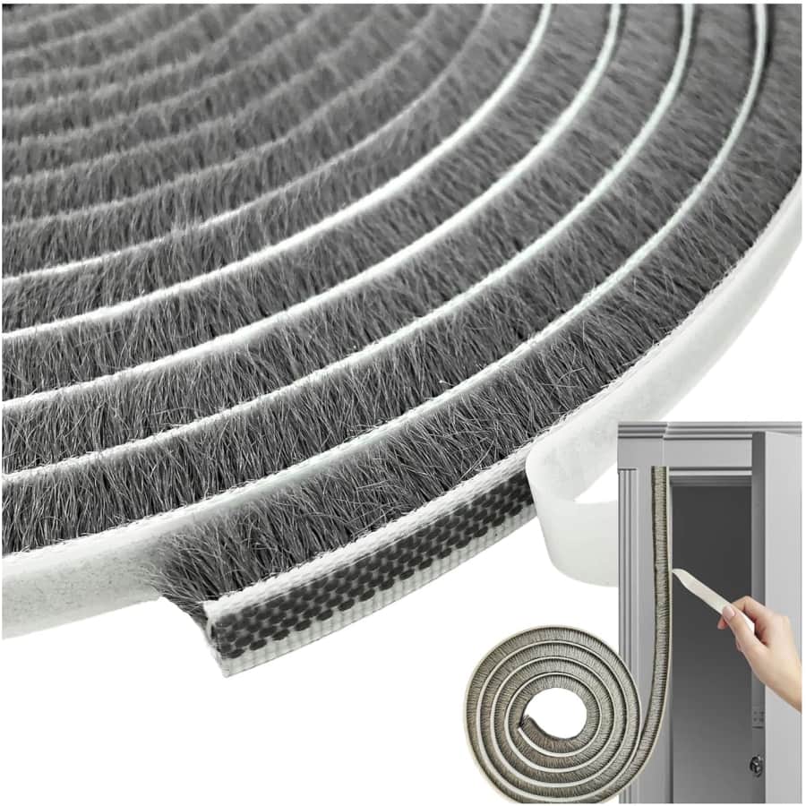 16.5-Foot Weather Stripping Door Seal Brush: $5.58 16.5-Foot Weather Stripping Door Seal Brush: $5.58