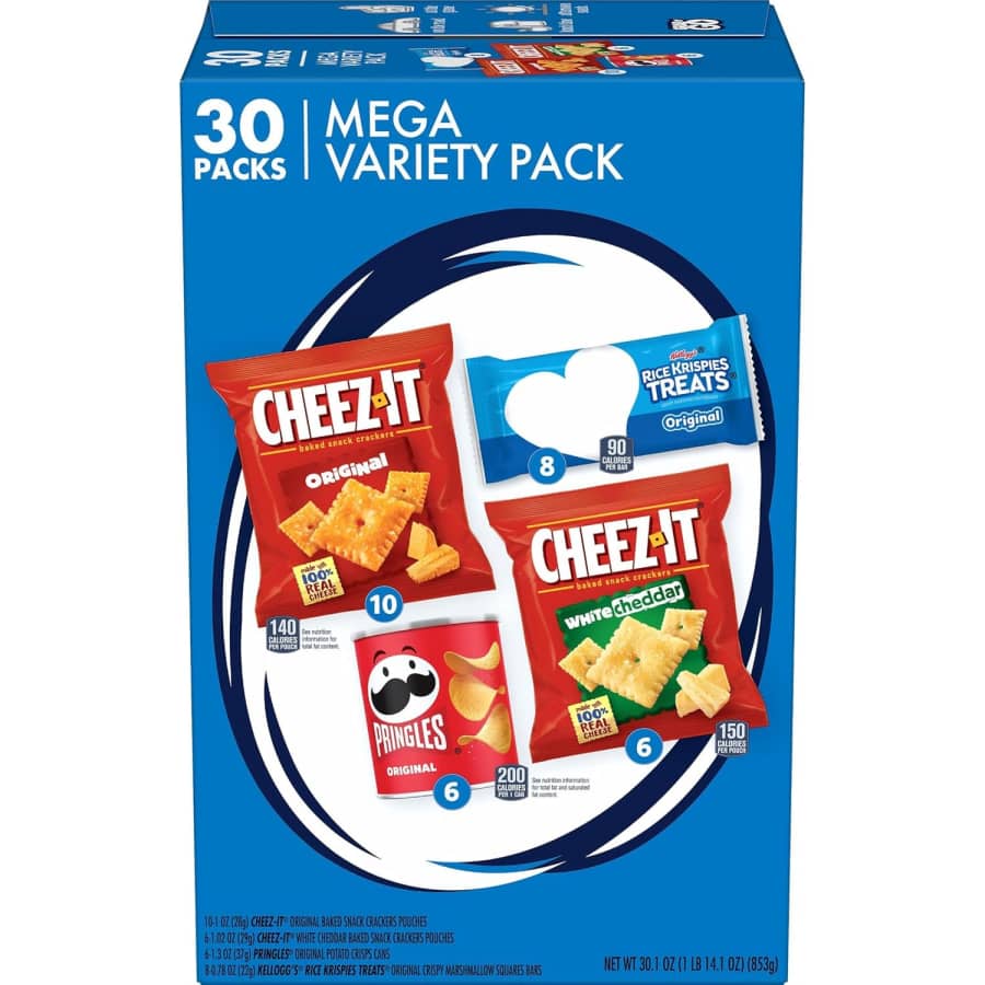 Kellogg's 30-Piece Mega Variety Pack: $9.04 via Sub & Save Kellogg's 30-Piece Mega Variety Pack: $9.04 via Sub & Save
