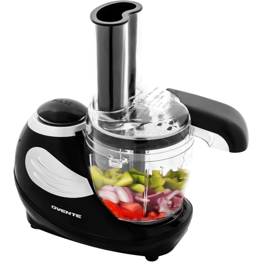 Ovente Electric Mini Food Processor and Vegetable Chopper: $18