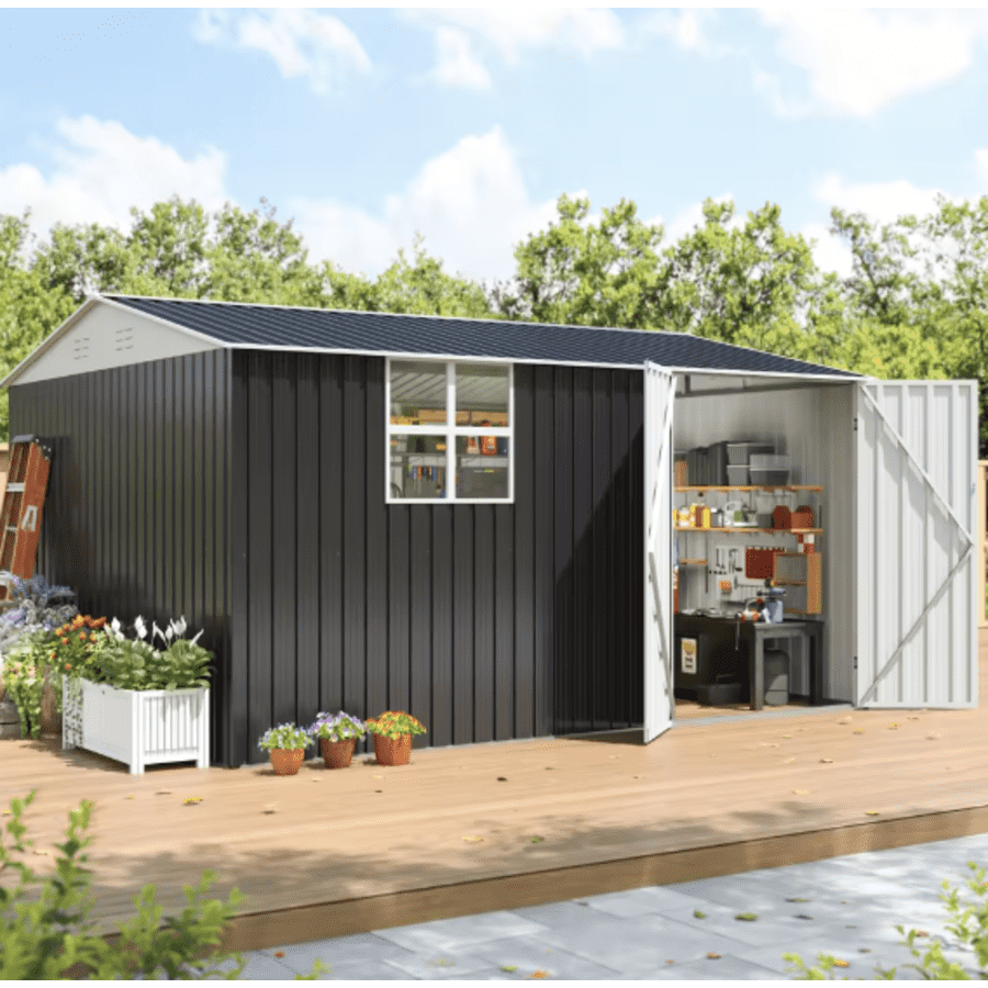 Polar Aurora 10x12-Foot Storage Shed w/ Window: $333