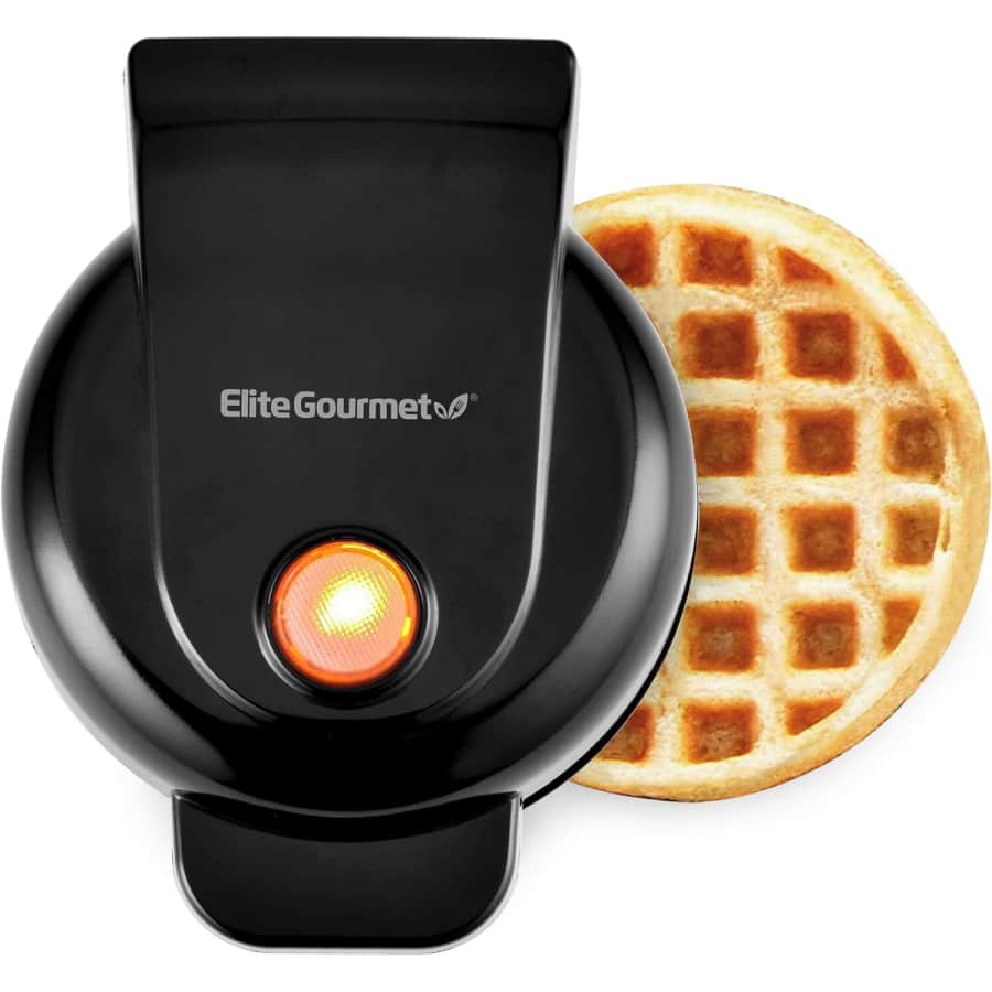 Elite Gourmet Electric Nonstick Mini Waffle Maker: $9.50 Elite Gourmet Electric Nonstick Mini Waffle Maker: $9.50