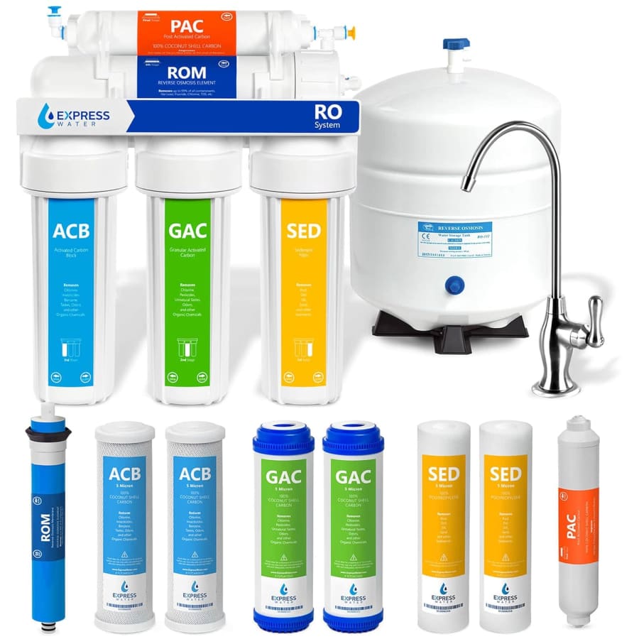 Express Water 5-Stage Reverse-Osmosis Filtration System: $144.48 Express Water 5-Stage Reverse-Osmosis Filtration System: $144.48
