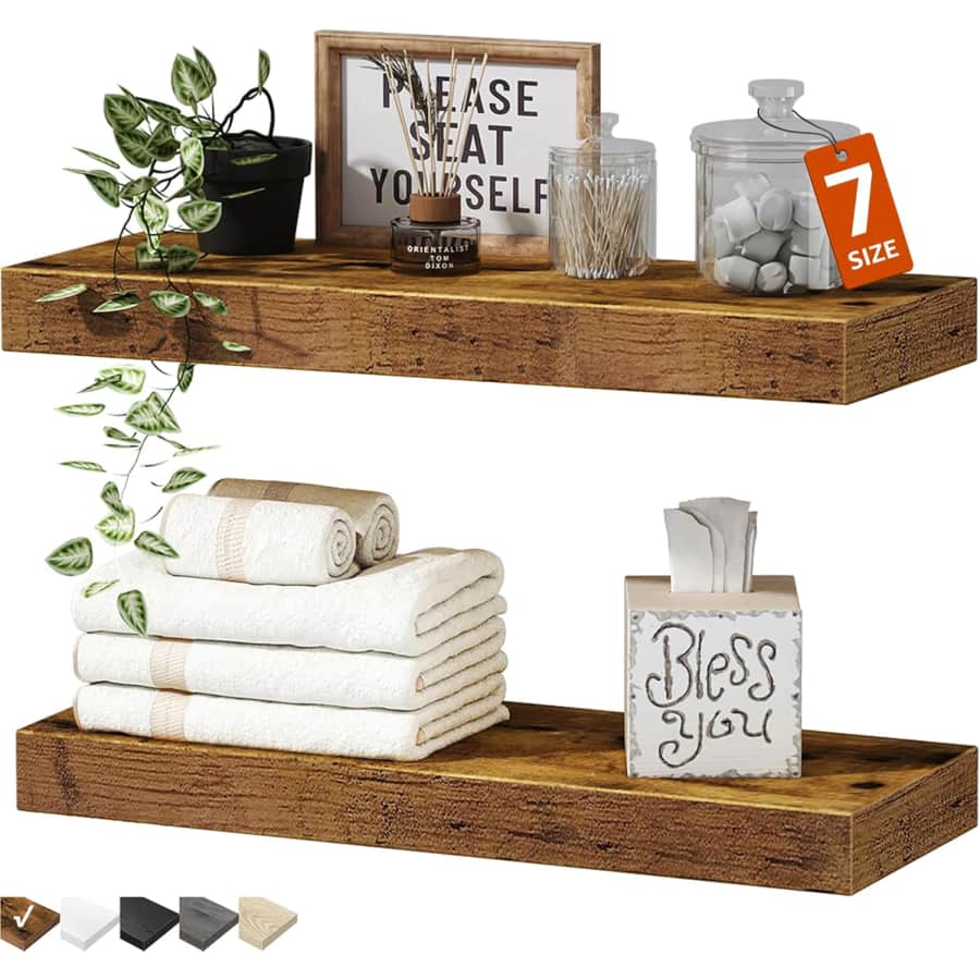 16" Floating Shelves 2-Pack: $9.98