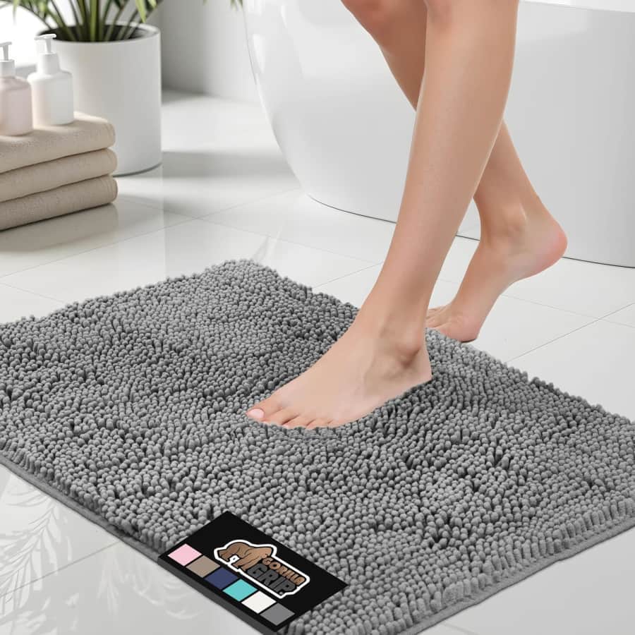 Gorilla Grip 24x17" Chenille Microfiber Bath Rug: $8 Gorilla Grip 24x17" Chenille Microfiber Bath Rug: $8