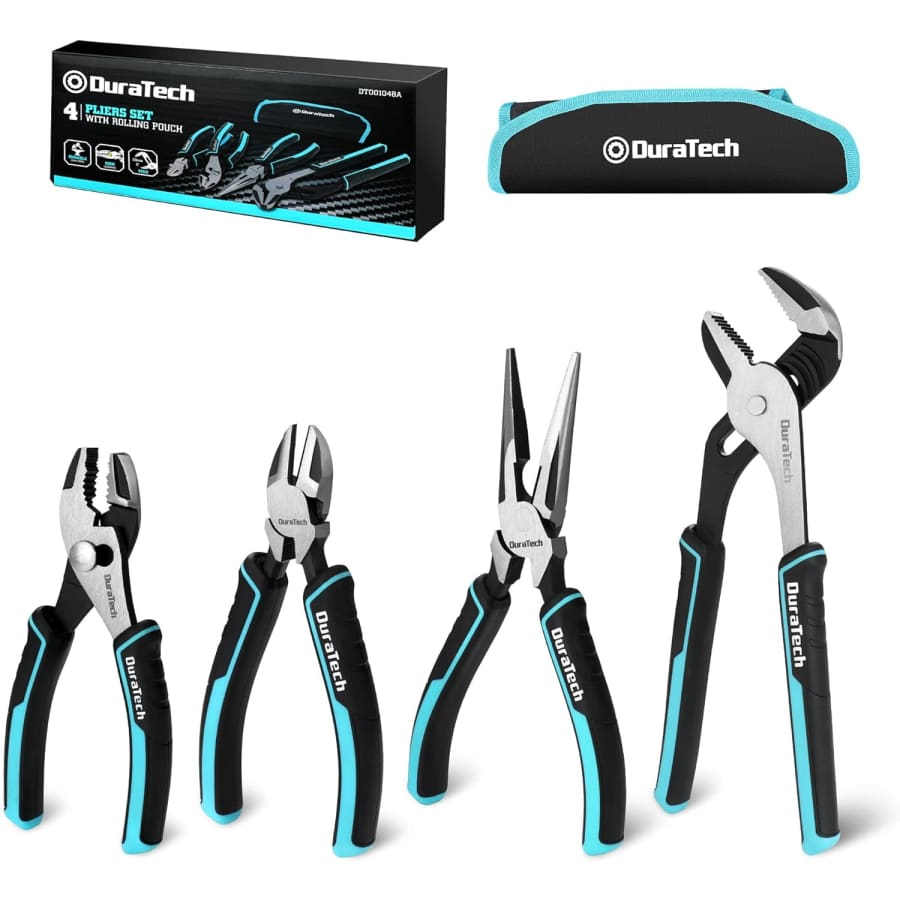 DuraTech 4-Piece Pliers Set with Pouch: $24