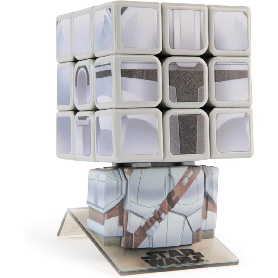 Rubik's Cube Star Wars Mandalorian Cuber with Display: $6.53