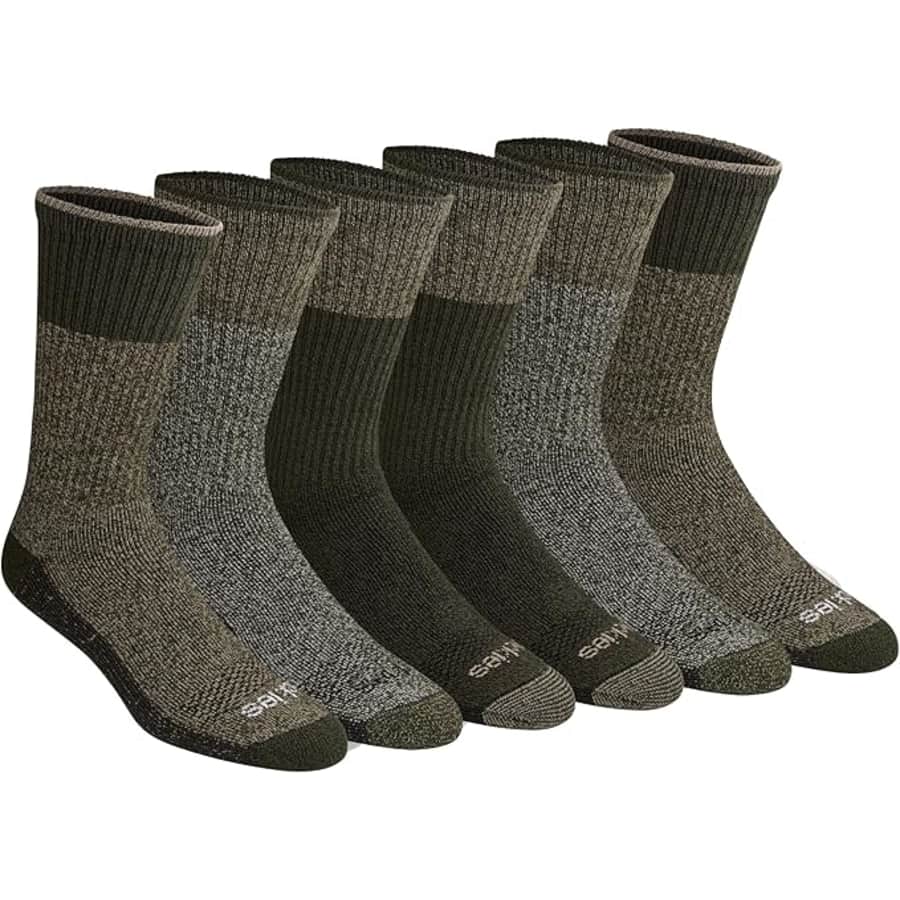 Dickies Men's 6-Pair Dri-Tech Crew Socks: $8.49