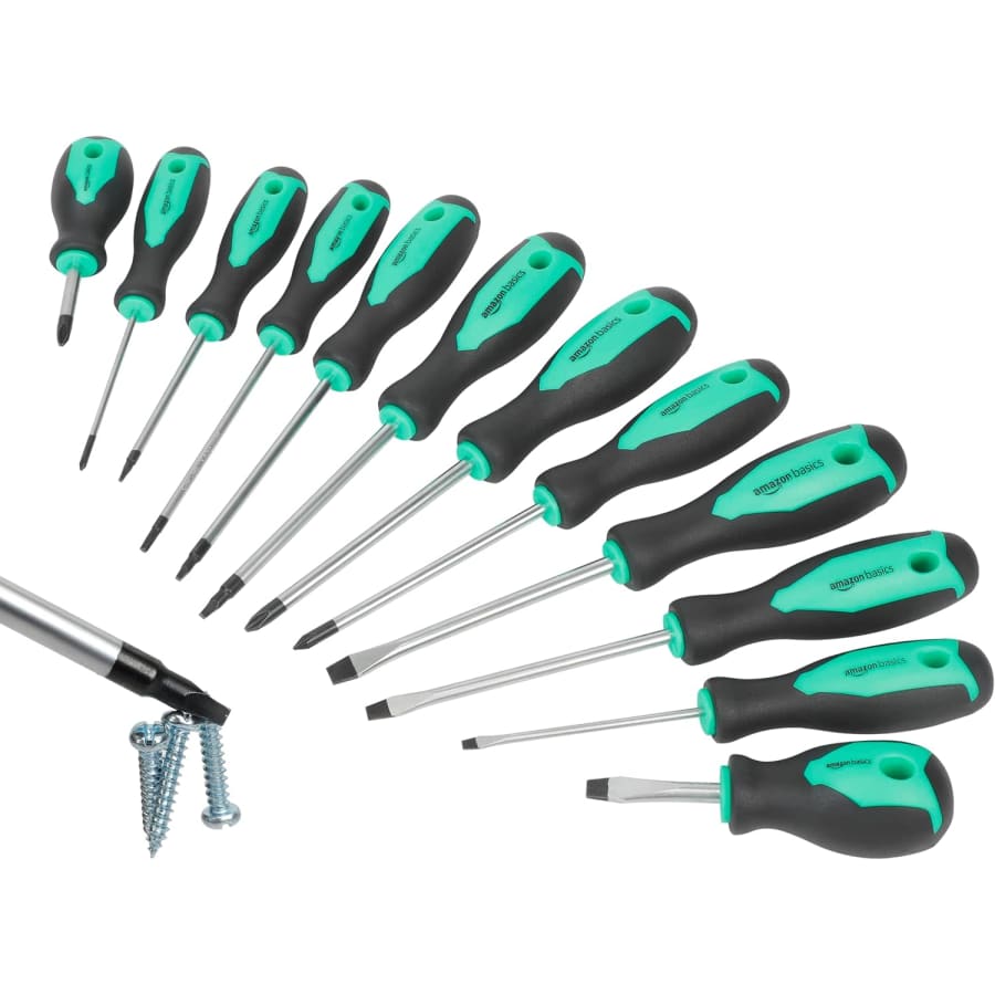 Amazon Basics 12-Piece Magnetic Screwdriver Set: $9.99