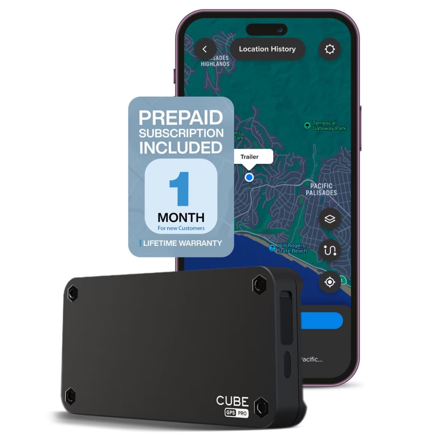 Cube GPS Vehicle Tracker w/ Magnetic Base & 1-Year Rechargeable Battery: $65