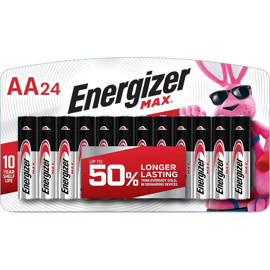 Energizer Max AA Alkaline Battery 24-Pack: $11 Energizer Max AA Alkaline Battery 24-Pack: $11