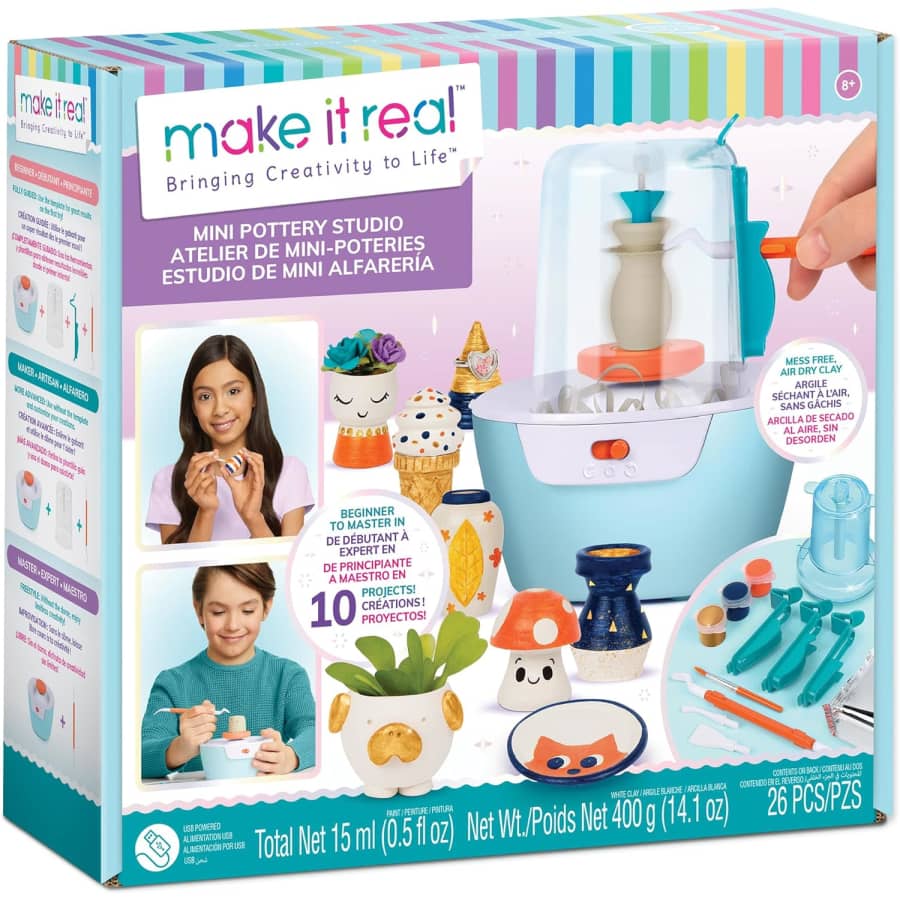Make It Real Mini Pottery Studio: $11.24 Make It Real Mini Pottery Studio: $11.24