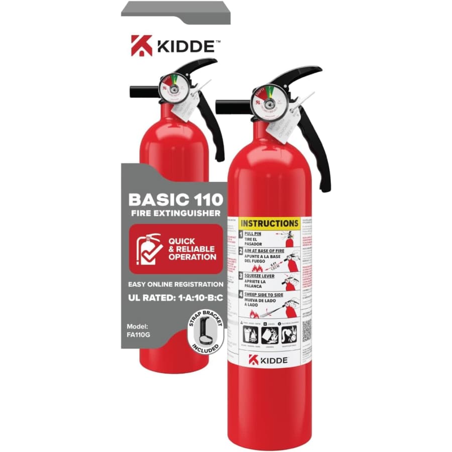 Kidde FA110 Multi Purpose Fire Extinguisher: $22 Kidde FA110 Multi Purpose Fire Extinguisher: $22