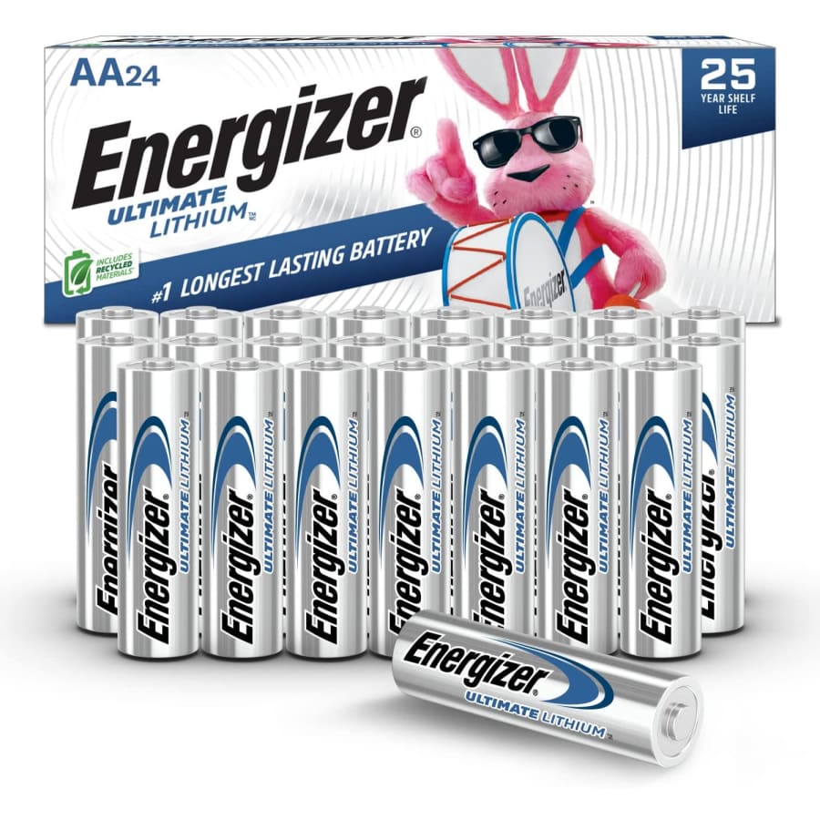 Energizer Ultimate Lithium AA Battery 24-Pack: $37