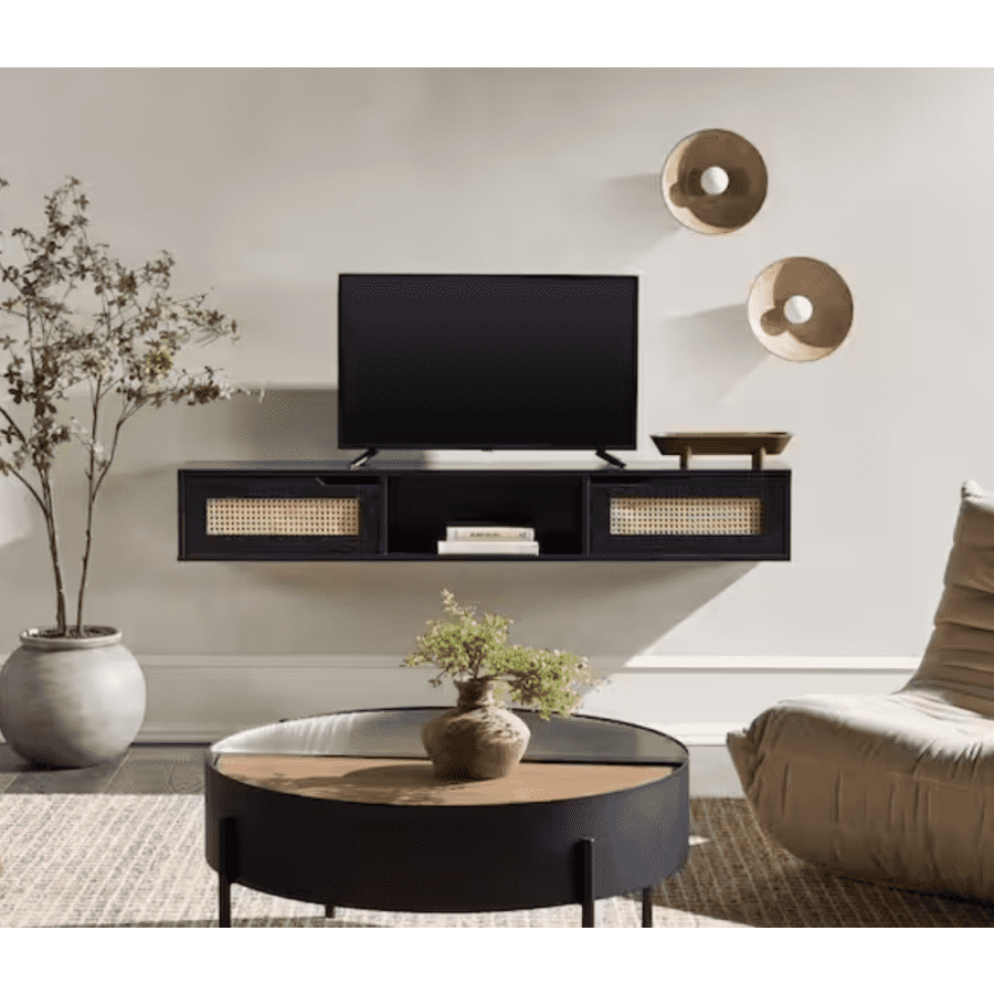 Welwick Designs 58" Modern Floating TV Stand: $98