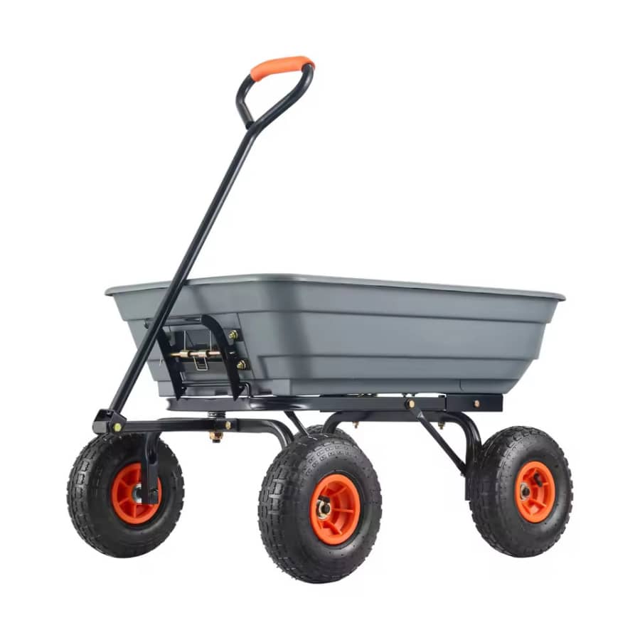 SucceBuy 2-in-1 600 lbs. Garden Dump Cart: $56.99 SucceBuy 2-in-1 600 lbs. Garden Dump Cart: $56.99