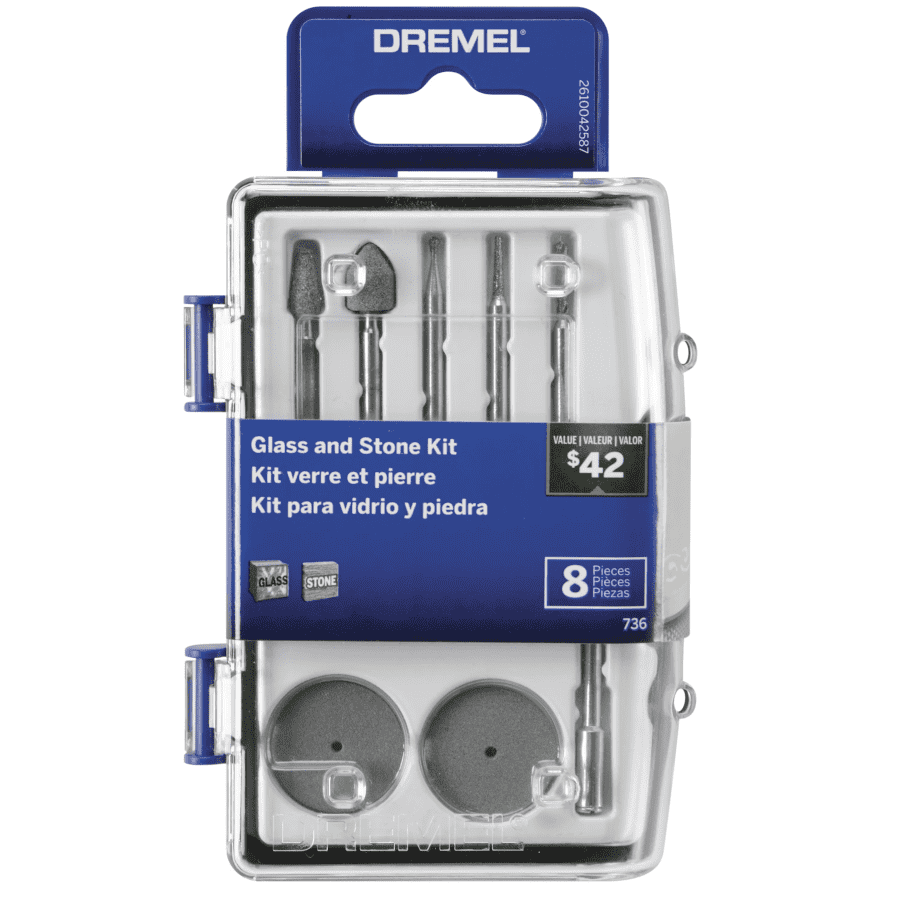 Dremel Glass & Stone Rotary Tool 8-Piece Micro Accessory Kit: $7