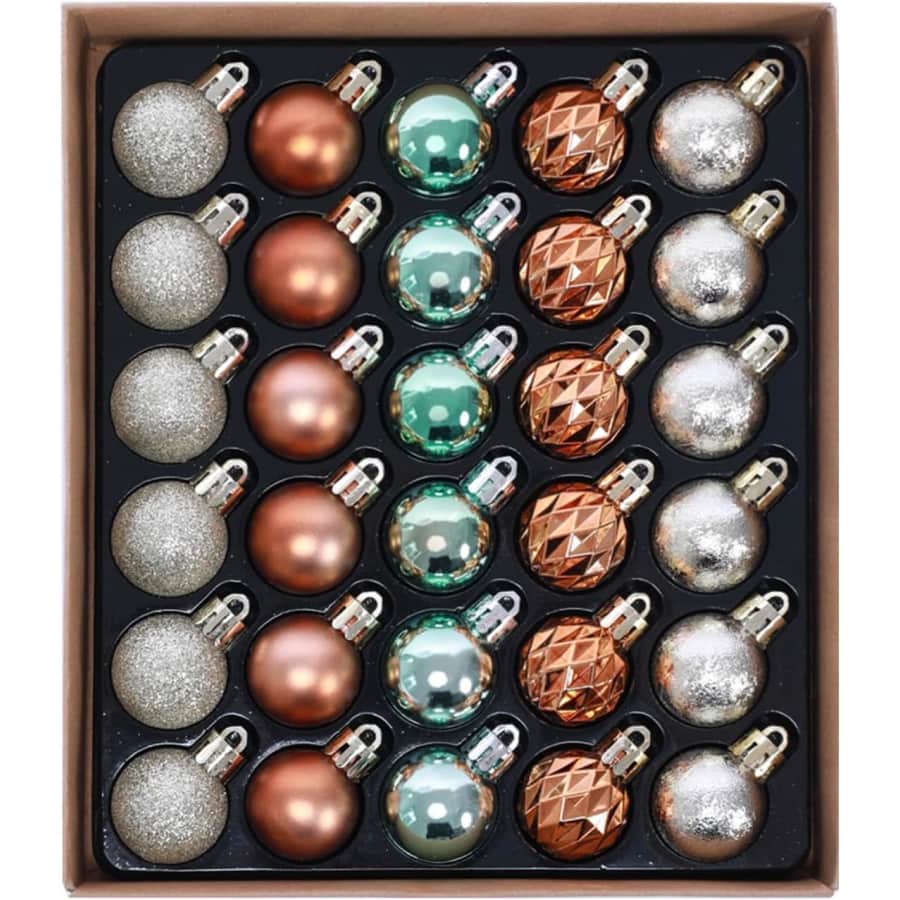 30-Count Christmas Ornaments: 6.99