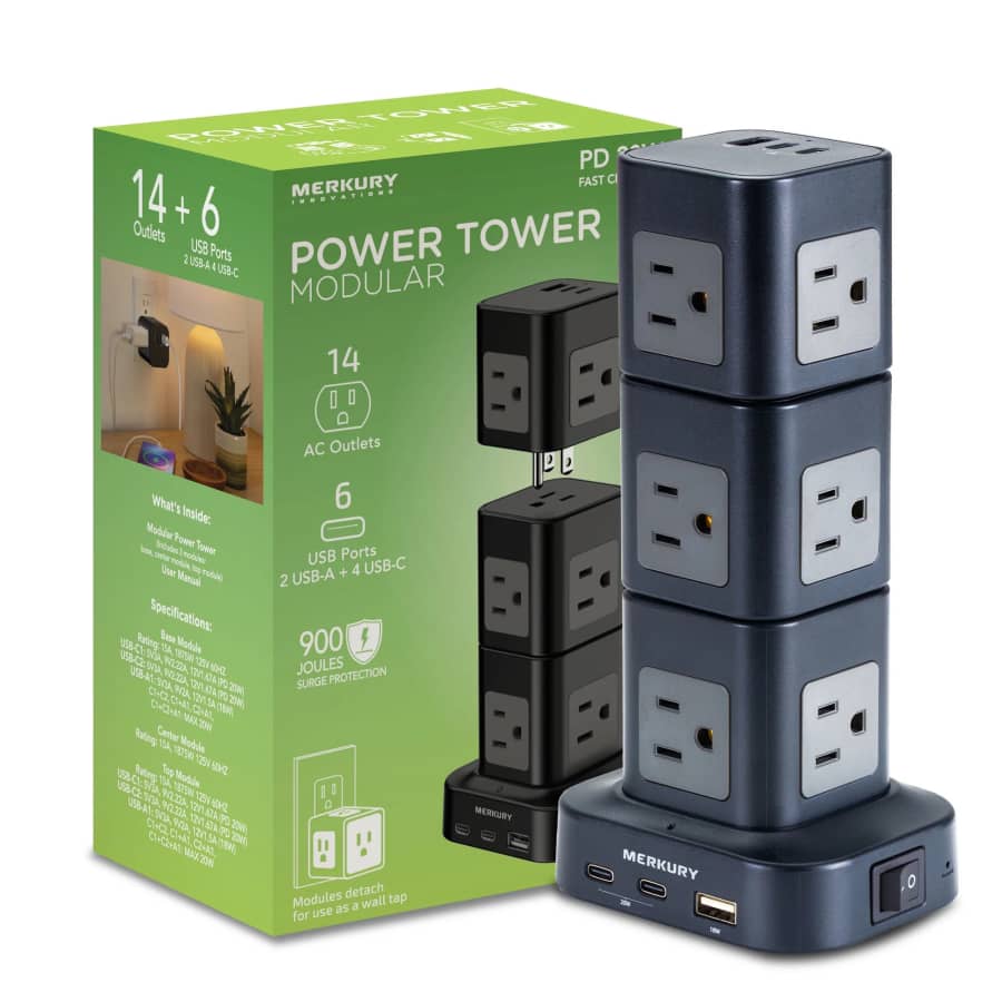 Merkury Modular Power Tower: $24.47 Merkury Modular Power Tower: $24.47