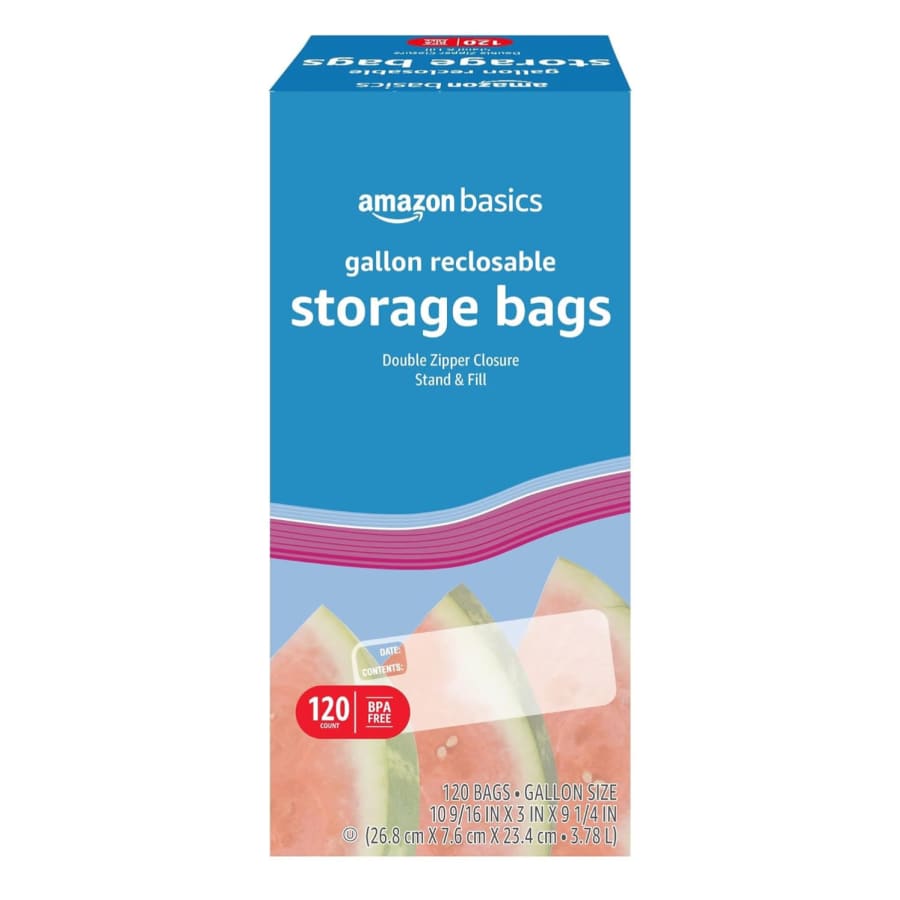 Amazon Basics Gallon Storage Bags 120-Pack: $7.73 via Sub & Save