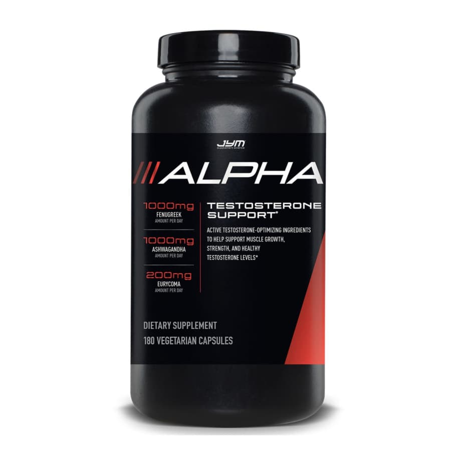 Jym Alpha Testosterone Support 180-Capsule Tub: 2 for $67 Jym Alpha Testosterone Support 180-Capsule Tub: 2 for $67