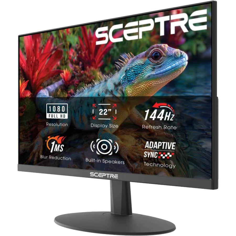 Sceptre E225W-FW144 Series 22" 1080p Monitor: $60