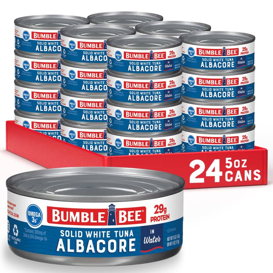Bumble Bee Solid White Albacore Tuna in Water 5-oz. Can 24-Pack: $24 via Sub & Save Bumble Bee Solid White Albacore Tuna in Water 5-oz. Can 24-Pack: $24 via Sub & Save