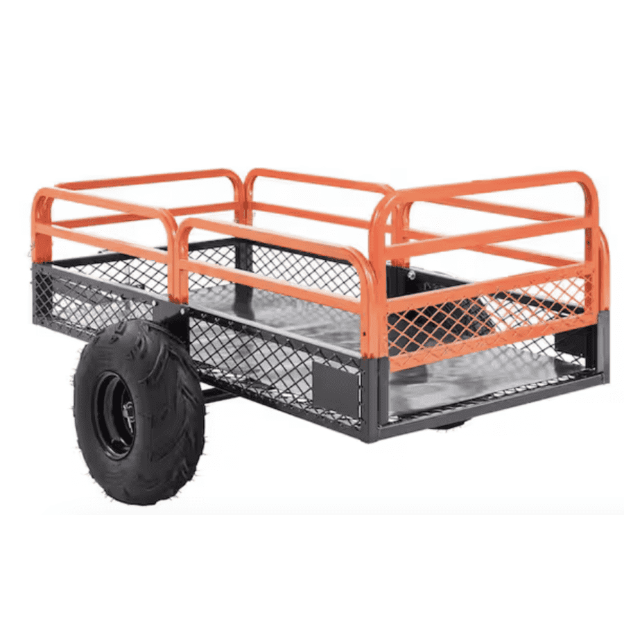 Svopes Heavy-Duty Steel ATV Trailer Dump Cart: $202 Svopes Heavy-Duty Steel ATV Trailer Dump Cart: $202