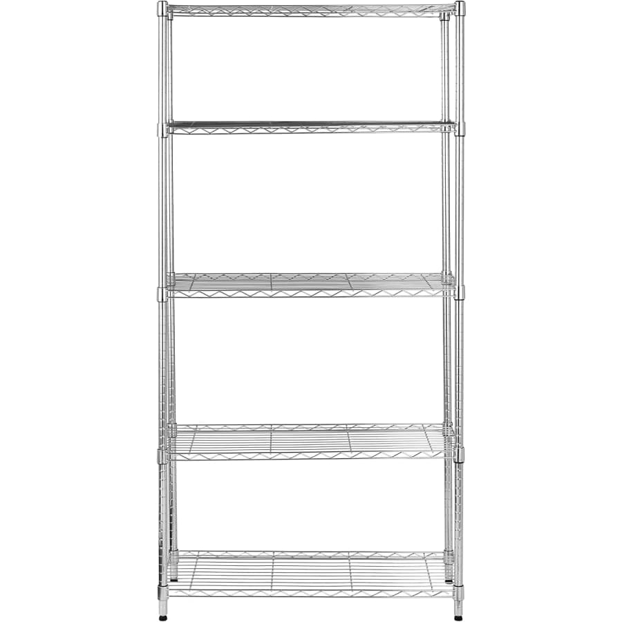 Amazon Basics 5-Shelf Adjustable Steel Shelving Unit: $41 Amazon Basics 5-Shelf Adjustable Steel Shelving Unit: $41
