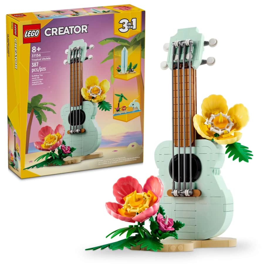 LEGO Creator 3 in 1 Tropical Ukulele Instrument Toy: $24