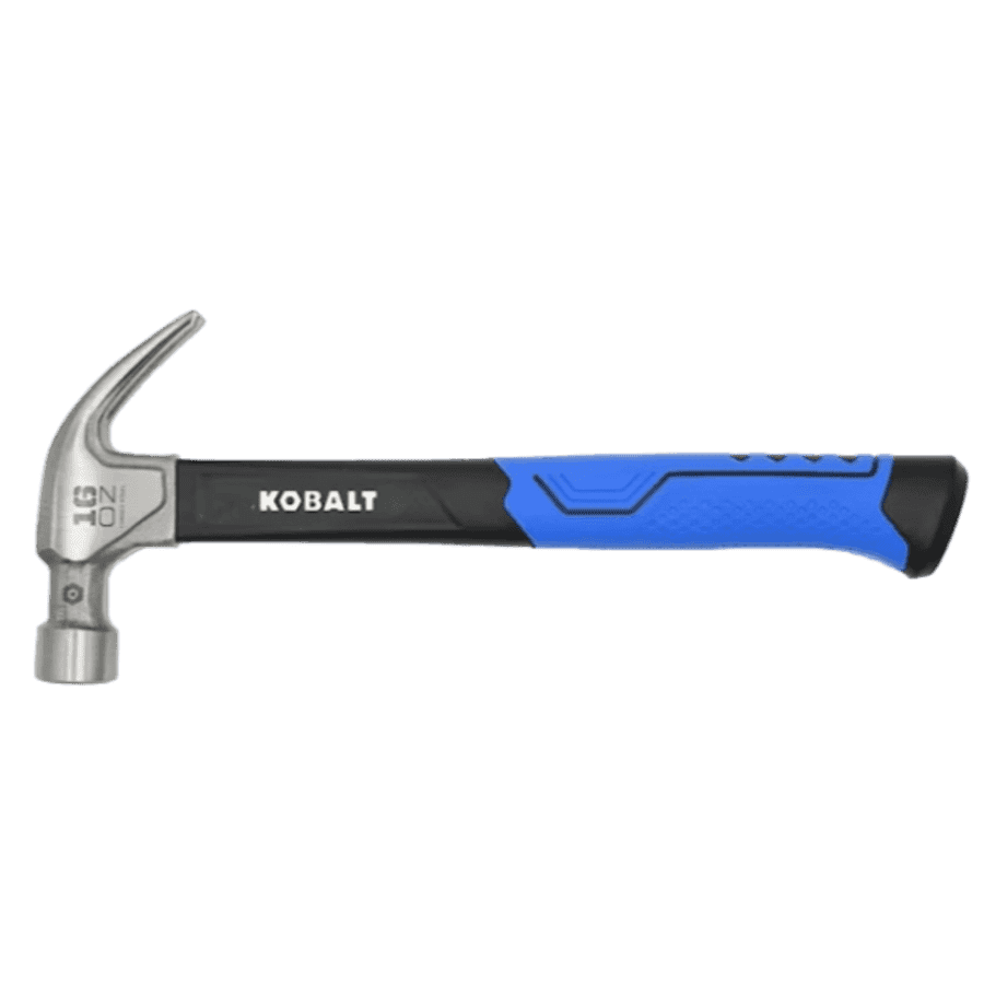 Kobalt 16-oz Smooth Face Steel Head Fiberglass Claw Hammer: $7 Kobalt 16-oz Smooth Face Steel Head Fiberglass Claw Hammer: $7